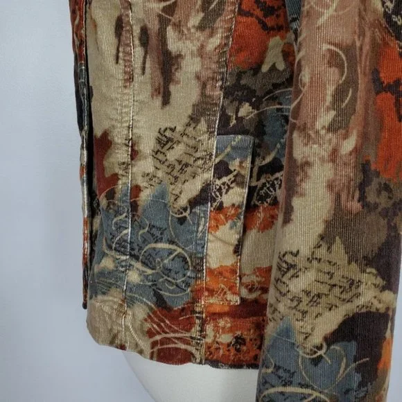Christopher & Banks Fall Colors Corduroy Blazer Size S - Picture 9 of 13